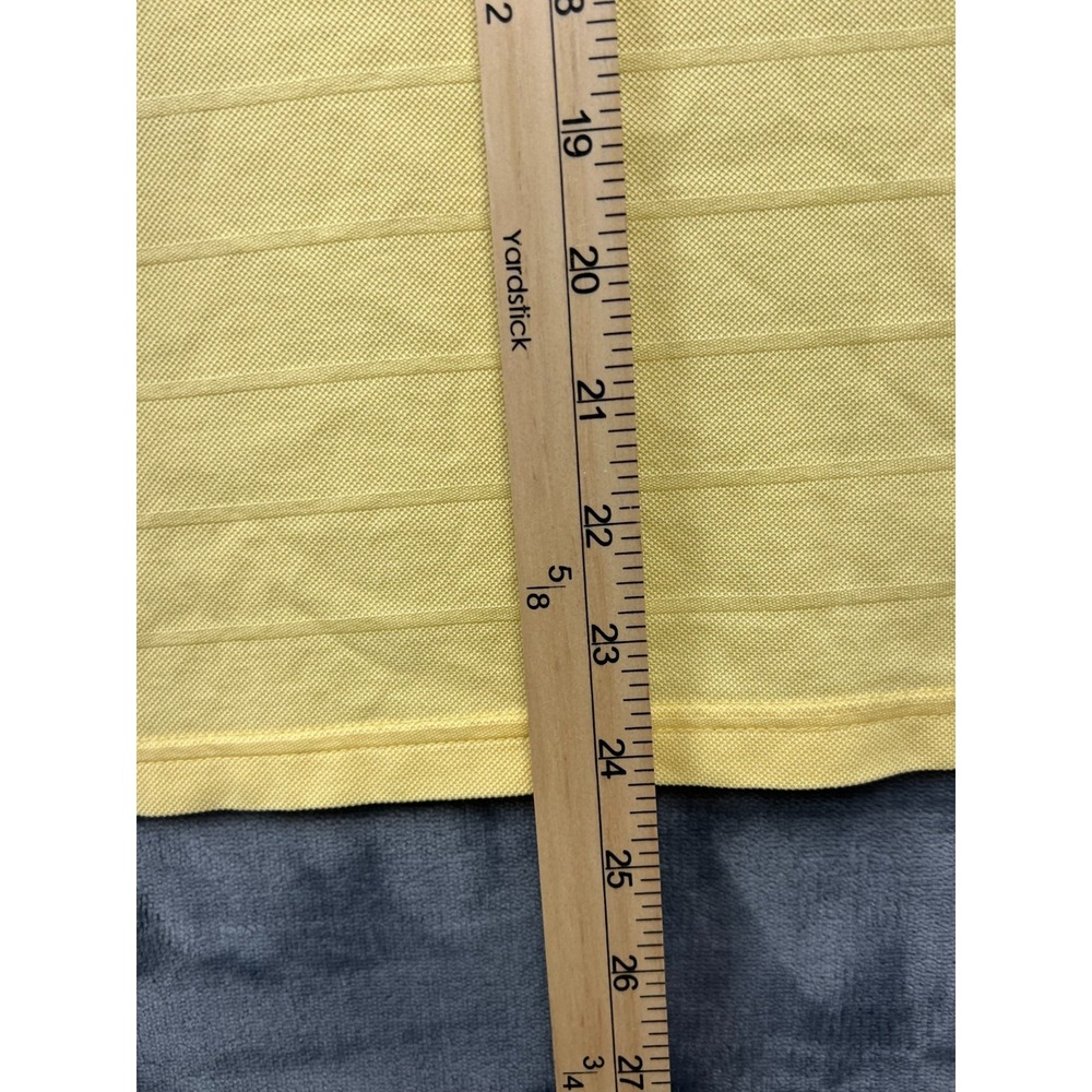 Brooks Brothers Golf Polo Shirt Womens XL Yellow Performance Collared Side Slit - Picture 3 of 8